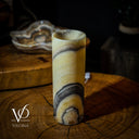 Honeycomb Onyx Table Lamp (Cylinder #9) - Table Lamp