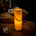 Honeycomb Onyx Table Lamp (Cylinder #9) - Table Lamp