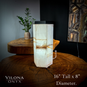 Ice Onyx Hexagon Table Lamp #1 - Decor
