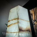 Ice Onyx Hexagon Table Lamp #1 - Decor