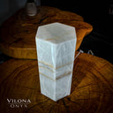 Ice Onyx Hexagon Table Lamp #1 - Decor