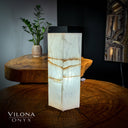 Ice Onyx Hexagon Table Lamp #1 - Decor