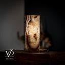 Tangerine Onyx Table Lamp - 11.5" Tall, x 4.5" Diameter - (Small #53)