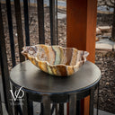 Polished Aqua Bowl #6 - Stone Bowl