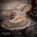 Polished Tangerine Onyx Crystal Bowl #1 Onyx Bowl