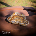 Polished Tangerine Onyx Crystal Bowl #2 Onyx Bowl