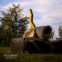Polished Tangerine Onyx Crystal Bowl #2 Onyx Bowl