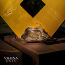 Polished Tangerine Onyx Crystal Bowl #2 Onyx Bowl