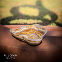Polished Tangerine Onyx Crystal Bowl #2 Onyx Bowl
