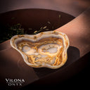 Polished Tangerine Onyx Crystal Bowl #2 Onyx Bowl