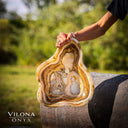 Polished Tangerine Onyx Crystal Bowl #2 Onyx Bowl