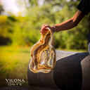 Polished Tangerine Onyx Crystal Bowl #2 Onyx Bowl