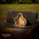 Polished Tangerine Onyx Crystal Bowl #2 Onyx Bowl