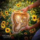 Polished Tangerine Onyx Crystal Bowl #2 Onyx Bowl