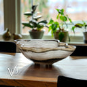 Polished White Ice (Onyx Bowl #3) - Stone Bowl