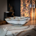 Polished White Ice (Onyx Bowl #3) - Stone Bowl