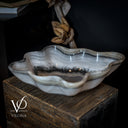 Polished White Ice (Onyx Bowl #3) - Stone Bowl