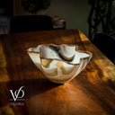 Polished White Ice (Onyx Bowl #6) - Stone Bowl