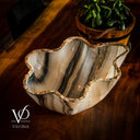 Polished White Ice (Onyx Bowl #6) - Stone Bowl