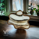 Polished White Ice (Onyx Bowl #6) - Stone Bowl