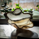 Polished White Ice (Onyx Bowl #6) - Stone Bowl