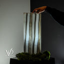 Polished White Ice Onyx Lamp (Exotic Table Lamp #5) - Decor