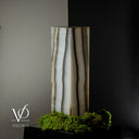 Polished White Ice Onyx Lamp (Exotic Table Lamp #6) - Decor