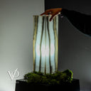 Polished White Ice Onyx Lamp (Exotic Table Lamp #6) - Decor