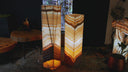 Aqua Snow Onyx Crystal (Floor Lamp Pair #10)
