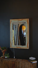 Aqua Onyx Crystal Mirror #1 (Rectangle)