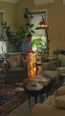 Sahara Onyx Floor Lamp (Large Cylinder #1)