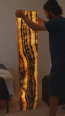Tangerine Onyx Floor Lamp #3