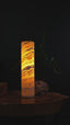 Golden Cloud Onyx Cylinder Table Lamp (1/8)