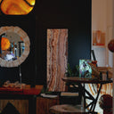 Rosa Onyx Crystal Wall Panel - 19.75" Wide x 59" Tall x 4" Deep (Single #1)