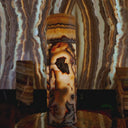 Aqua Onyx Cylinder Table Lamp #20 (Exotic)