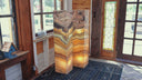 Aqua Onyx Floor Lamp - Pair - Medium - 53"H x 12-12"W - Square - #11