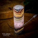 Razzberry Rosa Onyx Crystal Table Lamp #10 Desk Lamp