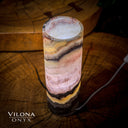 Razzberry Rosa Onyx Crystal Table Lamp #10 Desk Lamp