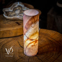 Razzberry Rosa Onyx Lamp (Crystal Table Lamp #10) - Desk