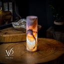 Razzberry Rosa Onyx Lamp (Crystal Table Lamp #10) - Desk