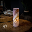 Razzberry Rosa Onyx Lamp (Crystal Table Lamp #10) - Desk