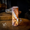 Razzberry Rosa Onyx Lamp (Crystal Table Lamp #10) - Desk