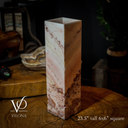 Razzberry Rosa Onyx Lamp (Crystal Table Lamp #11) - Desk