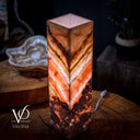 Razzberry Rosa Onyx Lamp (Crystal Table Lamp #11) - Desk