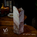 Razzberry Rosa Onyx Lamp (Live Edge Table Lamp #2) - Desk