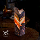 Razzberry Rosa Onyx Lamp (Live Edge Table Lamp #2) - Desk