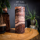 Razzberry Rosa Onyx Crystal Table Lamp #3 - Desk Lamp