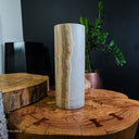 Sahara Onyx Cylinder Table Lamp (1 Out Of 3) - Desk Lamp