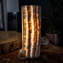 Sahara Onyx Cylinder Table Lamp (1 Out Of 3) - Desk Lamp
