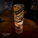 Sahara Onyx Cylinder Table Lamp #25 - Desk Lamp